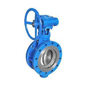 蝸輪法蘭式彈性金屬硬密封蝶閥